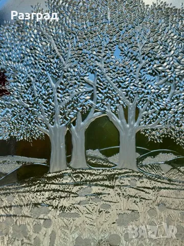 Кристален поднос, снимка 6 - Прибори за хранене, готвене и сервиране - 47464155