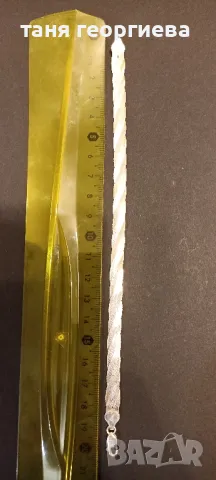 сребърна гривна 1, снимка 2 - Гривни - 48489973