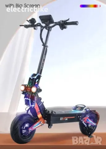 Eлектрически скутер/тротинетка Quickwheel D5 5000W,48V/35Аh,12 inch, снимка 4 - Велосипеди - 47671646