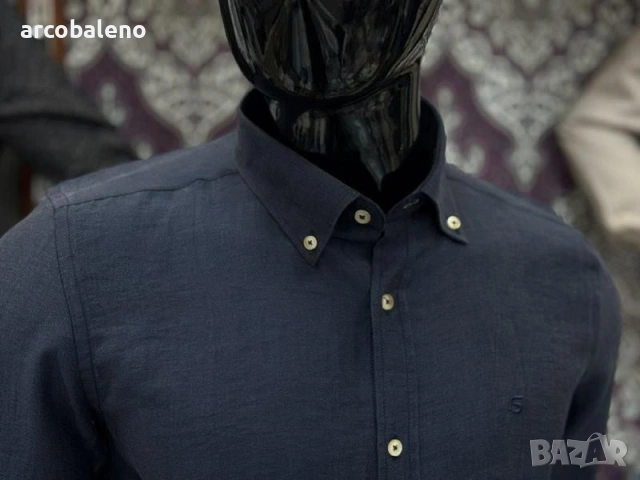 Ежедневна мъжка риза с дълги ръкави, 4цвята , снимка 5 - Ризи - 53309871