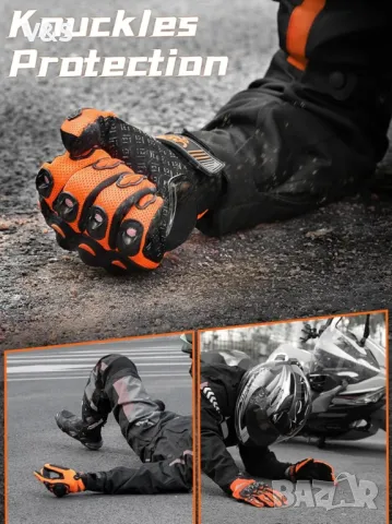  мотоциклетни ръкавици,Дишащи мрежестиCOFIT, защитни мотоциклетни ръкавици със сензорен екран за мъж, снимка 5 - Спортна екипировка - 47869004