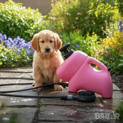 Преносим душ 8L за кучета, велосипеди и спортни принадлежности – без електрическо захранване