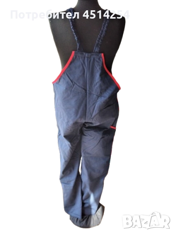 Ватиран работен полугащеризон от български производител, снимка 3 - Други - 51767984