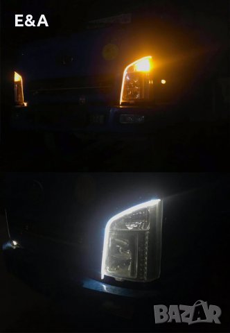 Дневни светлини с бягащ мигач за камион 24 V, снимка 5 - Аксесоари и консумативи - 34852072