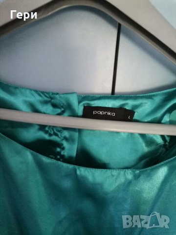 Рокля в страхотен тюркоазен цвят, снимка 3 - Рокли - 33605002