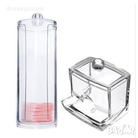 1710 Комплект кутии за съхранение на тампони за грим и клечки за уши