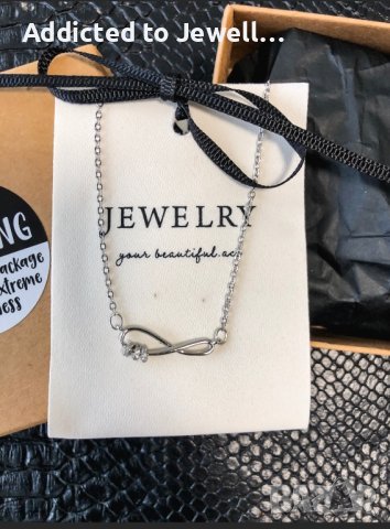 Тотална разпродажба - 50% Сребърно колие /infinity2/, снимка 2 - Колиета, медальони, синджири - 33150395