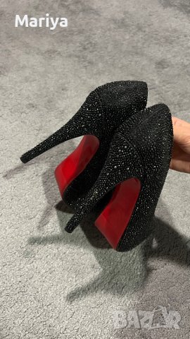 Обувки с камъни Christian Loubotin, снимка 6 - Дамски обувки на ток - 40361443