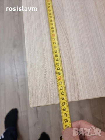 Геймърско/Офис бюро 135 х 70 дъб бук, снимка 5 - Бюра - 52355921