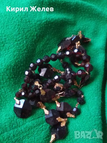 СТАРО КОЛИЕ от ГРАНАТ и БРОНЗ с ПОЗЛАТА 12697, снимка 8 - Антикварни и старинни предмети - 29555319