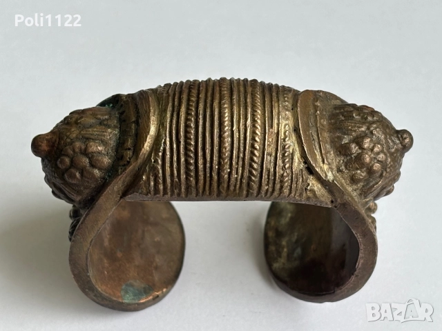 Възрожденска гривна рогатка, снимка 3 - Антикварни и старинни предмети - 51745304