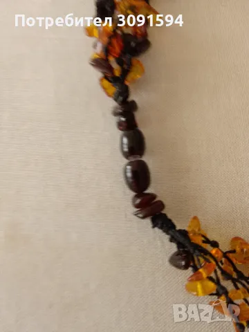 кехлибарено колие микс -22грама, снимка 4 - Антикварни и старинни предмети - 47788744