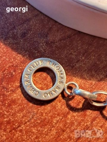 сребърна гривна Thomas sabo Charm club със 5 талисманчета , снимка 12 - Гривни - 52591368