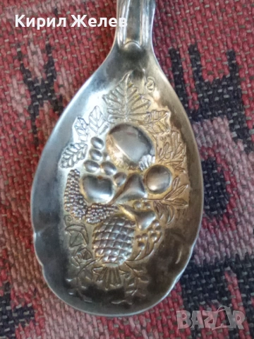 Колекционерска посребрена лъжица 53734, снимка 2 - Прибори за хранене, готвене и сервиране - 53436799