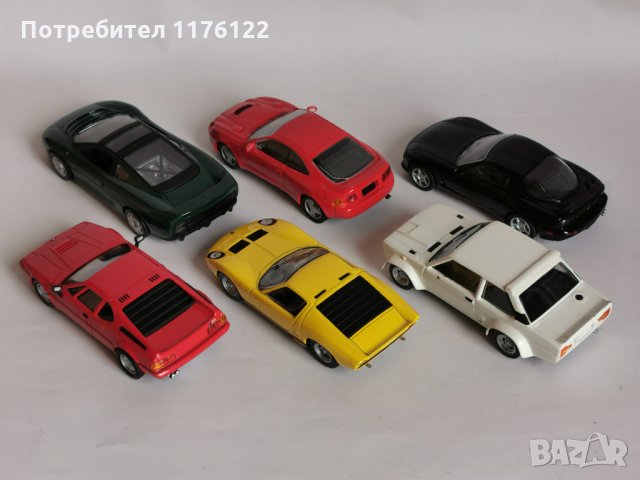 1/43 Del Prado Спортни Модели Fiat BMW Toyota Mazda Lamborghini Jaguar Лот От 6 броя, снимка 8 - Коли, камиони, мотори, писти - 35363237