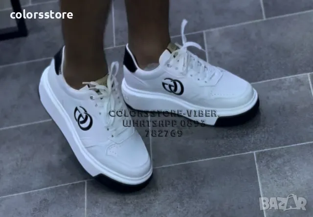 Мъжки бели кецове Г**и -BR86de, снимка 3 - Кецове - 47683208