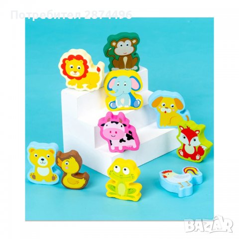 3666 Игра с рибки,числа,животни и фигурки, снимка 7 - Образователни игри - 37877091