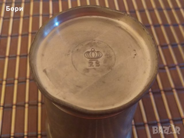 Оловна немска чаша, снимка 7 - Антикварни и старинни предмети - 27493171