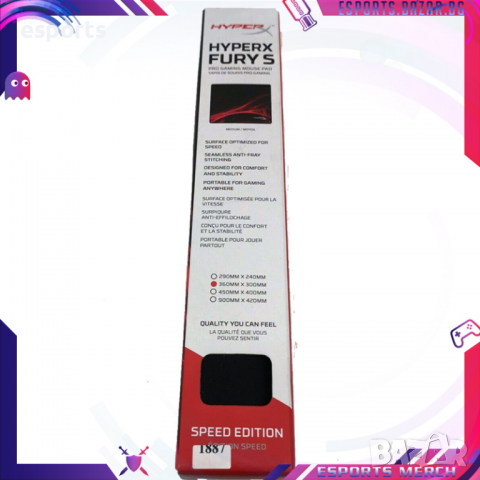 Подложка за мишка HyperX Fury S FPS Medium Speed Edition мауспад , снимка 1 - Клавиатури и мишки - 34884216