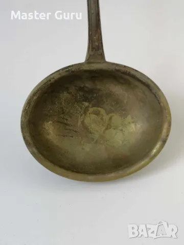 Много красив стар посребрен черпак - 36 см, снимка 5 - Антикварни и старинни предмети - 47285378