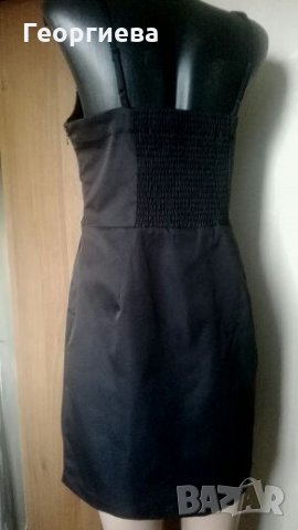 Нова черна рокля със сребристи презрамки ПРОМОЦИЯ 👗🍀M/L,L👗🍀 арт.310, снимка 4 - Рокли - 27707426