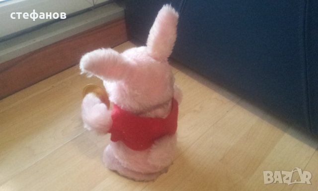 Уникално за колекция ретро зайче, Япония на батерии ALPS made in japan toys, 4 ФУНКЦИИ, снимка 6 - Колекции - 32594025