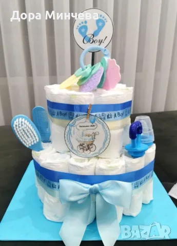 Памперсови тортички, снимка 9 - Пелени, памперси - 50339095