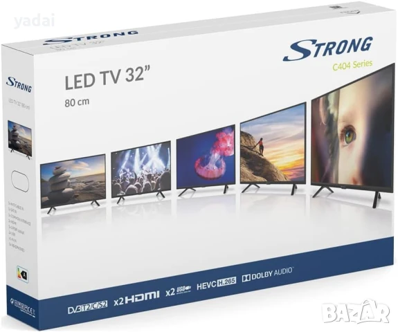 31.Продавам Телевизор STRONG HD LED TV-Модел SRT 32HC4043.Работи перфектно,не се ползва,почти НОВ..И, снимка 6 - Телевизори - 51009801