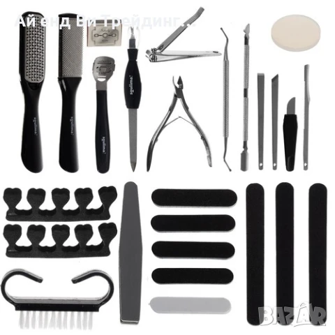 Комплект за педикюр от 30 части с кутия за съхранение, снимка 2 - Продукти за маникюр - 51328568