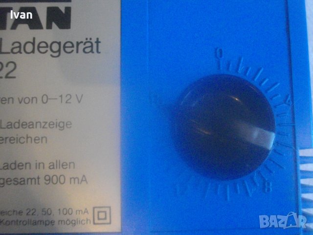 Немско Зарядно Старо Качество-За Батерии 0-12V/900mA-TITAN Lagerat222-Отлично-5 св.индикации-Регулац, снимка 4 - Други инструменти - 42932657