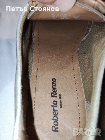 Стилни и италиански обувки от естествен велур Roberto Renzo №43, снимка 9 - Официални обувки - 35508465