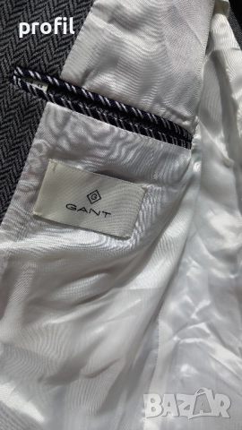 Ново Gant Herringbone мъжко сако/блейзър 48, снимка 6 - Якета - 51605334