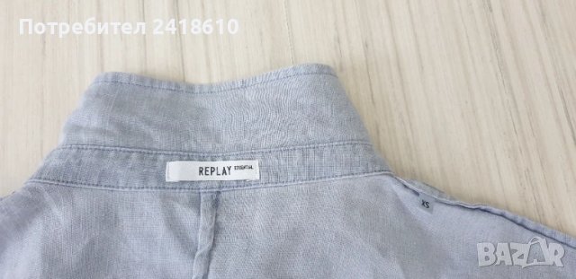 Replay Essentials Лен / Womens Shirtdress Oversize Size S /XS  ОРИГИНАЛ! Дамска Ленена Рокля!, снимка 16 - Рокли - 50697437