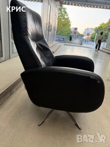 Релакс кожен фотьойл Hjort Knudsen, Дания, снимка 8 - Дивани и мека мебел - 51000277