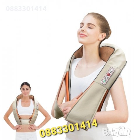 Намаление! Шиацу масажор 6 бутона, 16 масажиращи глави, снимка 4 - Масажори - 34805692