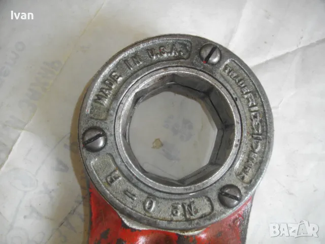 2" Цола RIDGID Made in USA Тресчотъчна Водопроводна Плашка Винтонарезка Винторезка за резби тръби , снимка 12 - Други инструменти - 47318619
