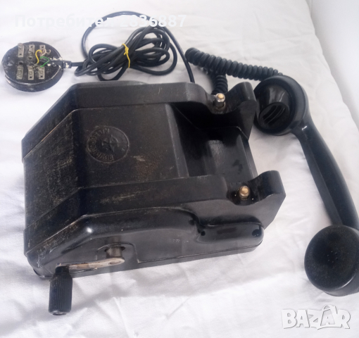 Бакелитен телефон "Ворошилов",за индукторно обаждане,, снимка 7 - Антикварни и старинни предмети - 36545351