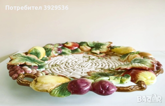 Великолепно плато от колекцията "Country Gourmet" на Fitz and Floyd, снимка 2 - Декорация за дома - 52091702