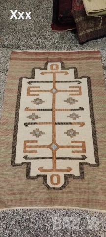 Ръчно тъкан вълнена пътека.Антика за ценители., снимка 2 - Пътеки - 53056248