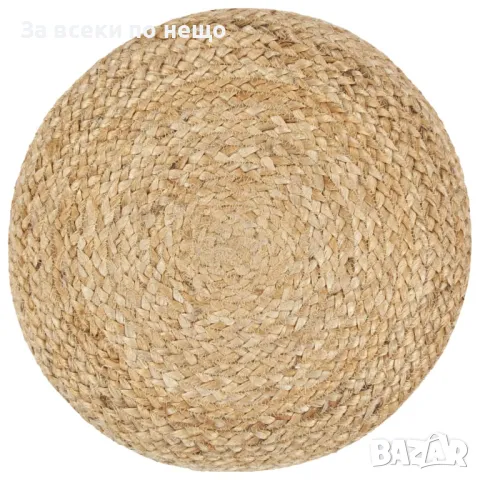 Ръчно изработен пуф, 40x45 см, юта Код P52, снимка 2 - Дивани и мека мебел - 49139865