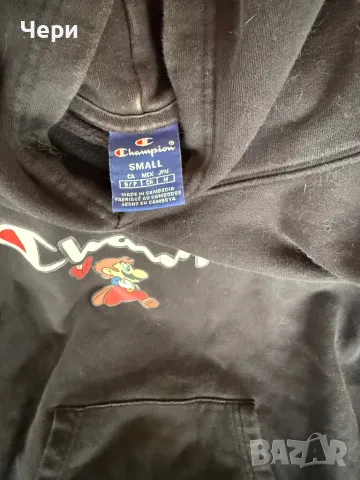 Юношески пуловер “Champion“ с щампи на Супер Марио, снимка 4 - Пуловери - 49791734