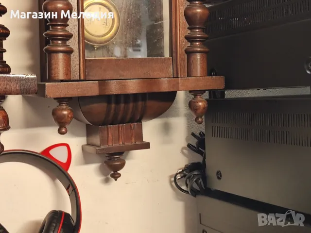 🕒 Немски стенен античен часовник Junghans на около 100г. Напълно автентичен. Профилактиран, готов з, снимка 7 - Стенни часовници - 50092630