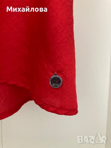 Червен топ на CK Calvin Klein, бял топ на Massimo Dutti, снимка 5 - Потници - 37621397