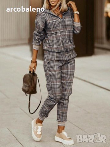 Дамски висококачествен комплект от две части, 6цвята, снимка 6 - Комплекти - 44105251