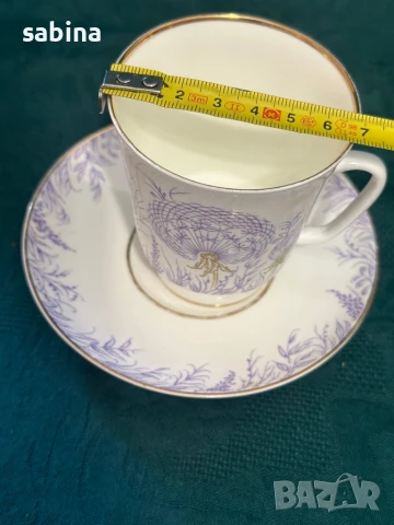 Руски порцелан ЛФЗ “Ломоносов”-чаши за кафе, снимка 4 - Антикварни и старинни предмети - 50717158