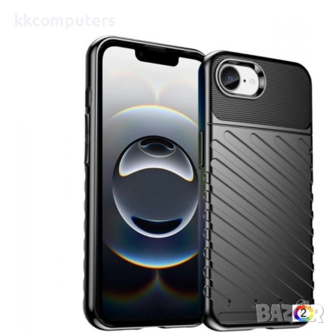 Apple iPhone 16e Thunderbolt TPU Удароустойчив Калъф и Протектор