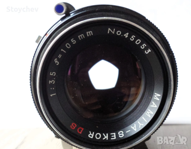 Обектив Mamiya Sekor DS 105mm F/3.5 резба М42, снимка 3 - Обективи и филтри - 53578282