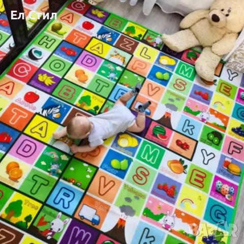 Комплект „Играй и Твори“ – Двулицево топлоизолиращо детско килимче + магическа водна подложка Aqua, снимка 2 - Образователни игри - 53585391