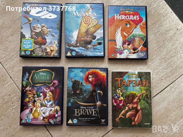 Анимационни филмчета на Дисни на DVD, снимка 1 - Анимации - 43253895