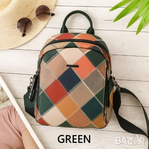 Модерна и цветна дамска раница, снимка 4 - Чанти - 51884545